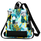 Floral Print Multi-Pocket Backpack