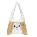 Cute Animal-Themed Plush Tote Bag