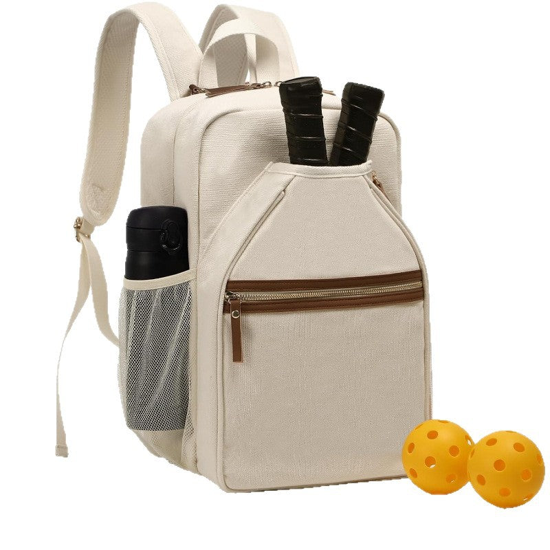 Sport backpack with separate compartment for rackets and insulated cup holder