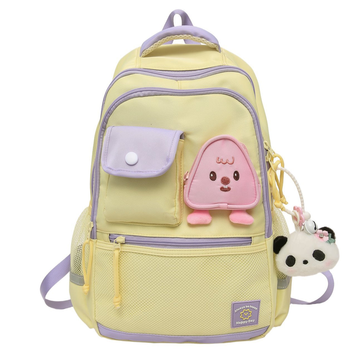 Children's backpack with playful animal motif and versatile compartments