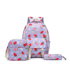 Backpack set with fruity design