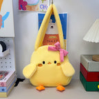 Cozy plush handbag in chicken design