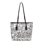 WoArtistic Graphic Print Shoulder Tote Bag