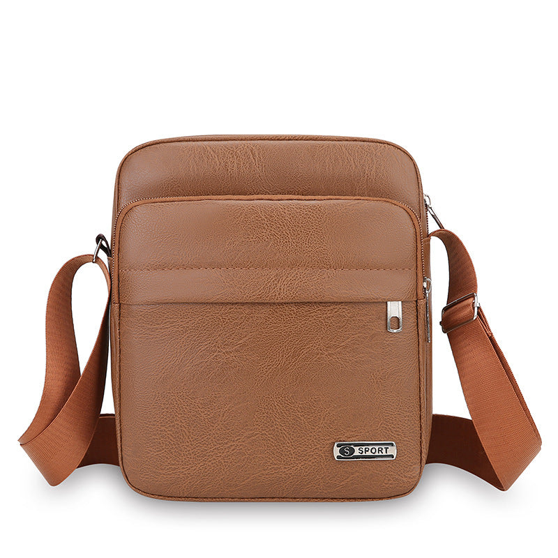 Multifunctional Casual Leather Messenger Bag
