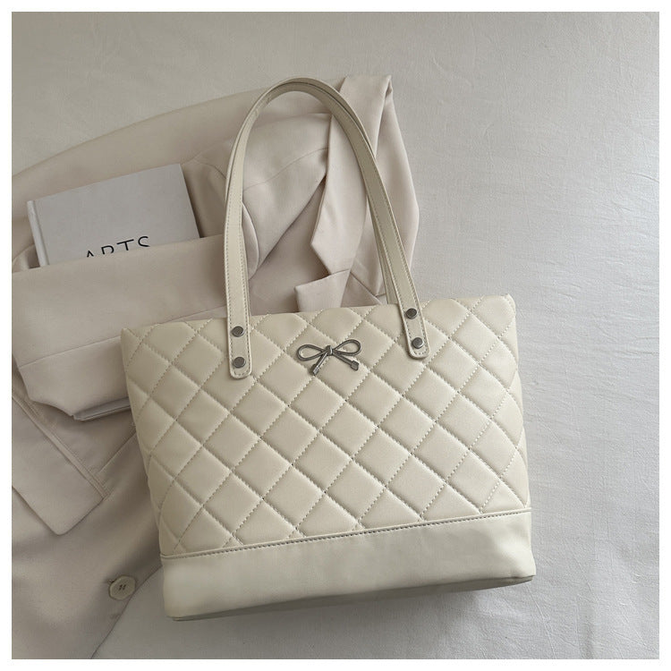 Women's elegant tote bag made of high-quality synthetic leather-https://detail.1688.com/offer/914181311013.html-Calm Wears-White-nothing-Calm Wears