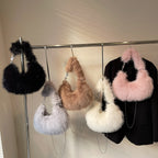Plush Shoulder Bag with Unique Design