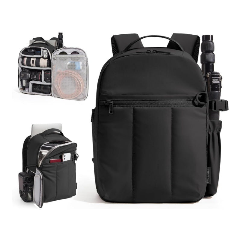 Multimedia Camera Backpack-https://detail.1688.com/offer/1043008435182.html-Calm Wears-Black-10*6*14 inch-Calm Wears