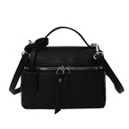 Women's practical shoulder bag with double zipper and versatile carrying strap-https://detail.1688.com/offer/1045895431228.html-Calm Wears-Black-nothing-Calm Wears