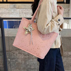 Trendy Star-Print Tote Bag