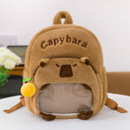 Plush Backpack in Capybara Design