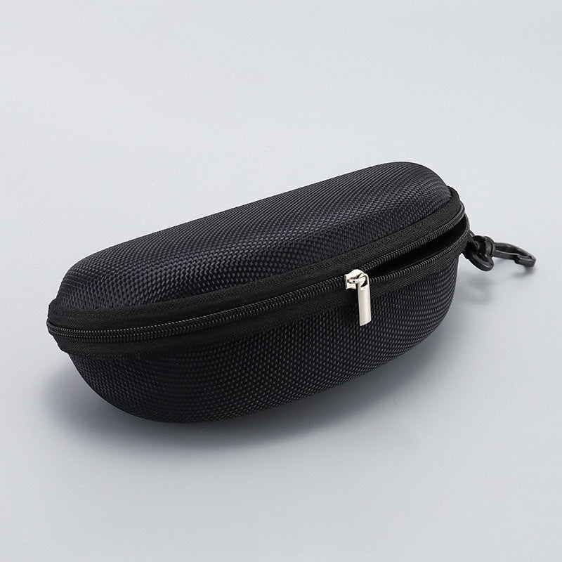 Folding premium soft leather sunglasses roll pouch