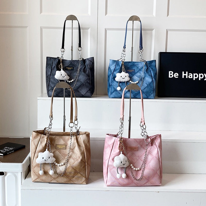 Women Leisure Tote Bag-https://detail.1688.com/offer/985007147715.html-Calm Wears-Blue-Size: With pendant-Calm Wears