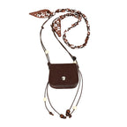 Women's mini handbag with adjustable chain strap and customizable design