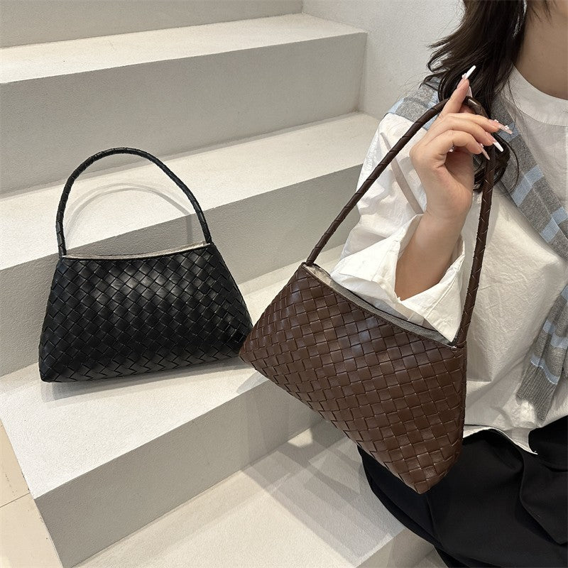 Woven Leather Handbag