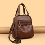 Multi-Functional Leather Handbag