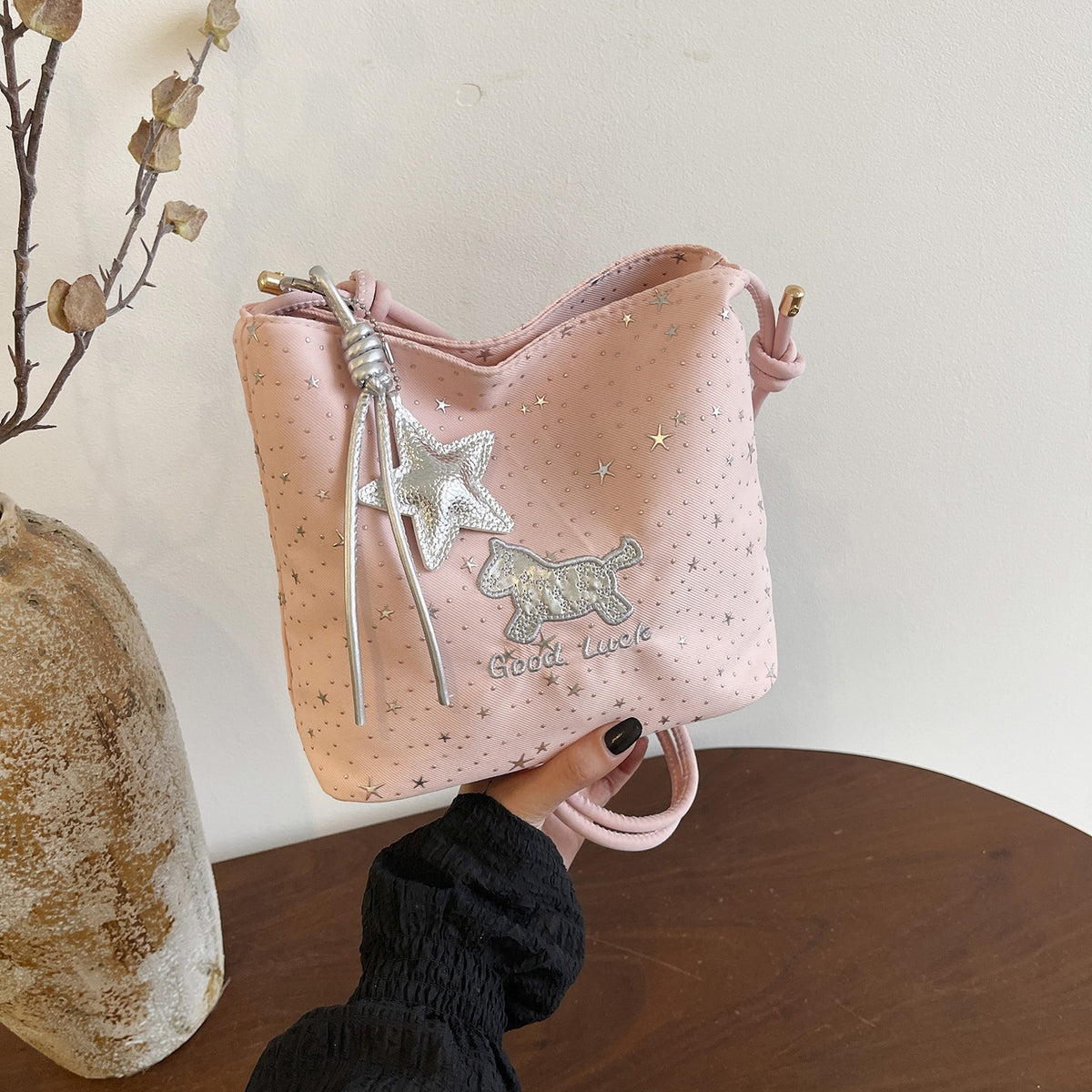 WoCasual Star-Print Crossbody Bag