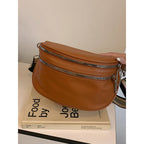 WoChic Dual-Zipper Crossbody Bag