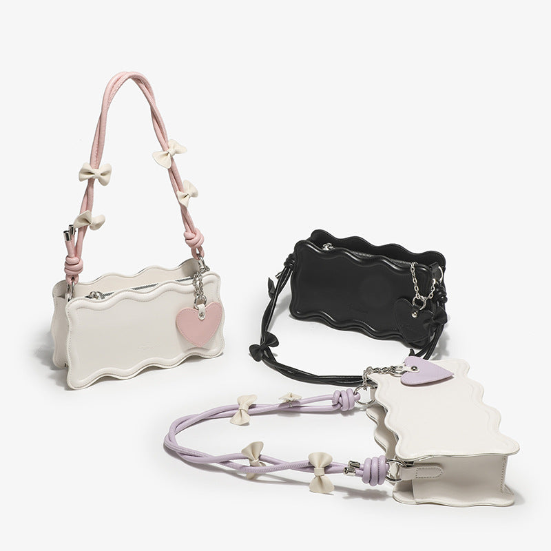 Ladies mini handbag with creative wave pattern and playful pendant-https://detail.1688.com/offer/730768476501.html-Calm Wears-Lilac-nothing-Calm Wears