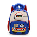 Kids' Playful Animal Car-Themed School Backpack