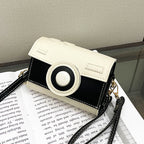 Women’s mini handbag with playful flap closure