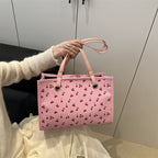 Playful Cherry Print Tote Bag