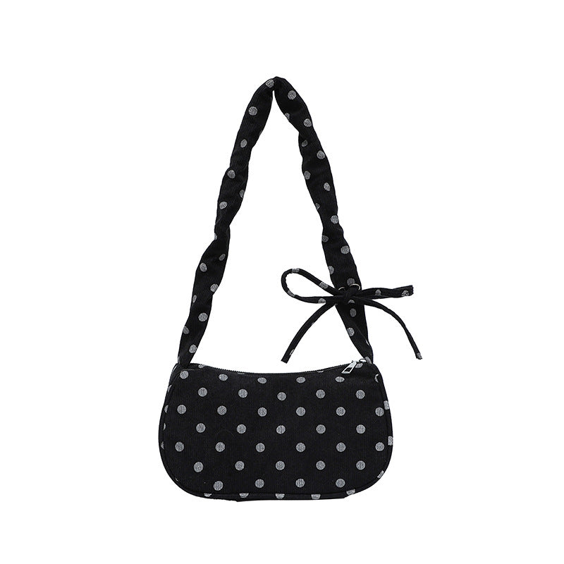 Vintage Polka Dot Crossbody Handbag