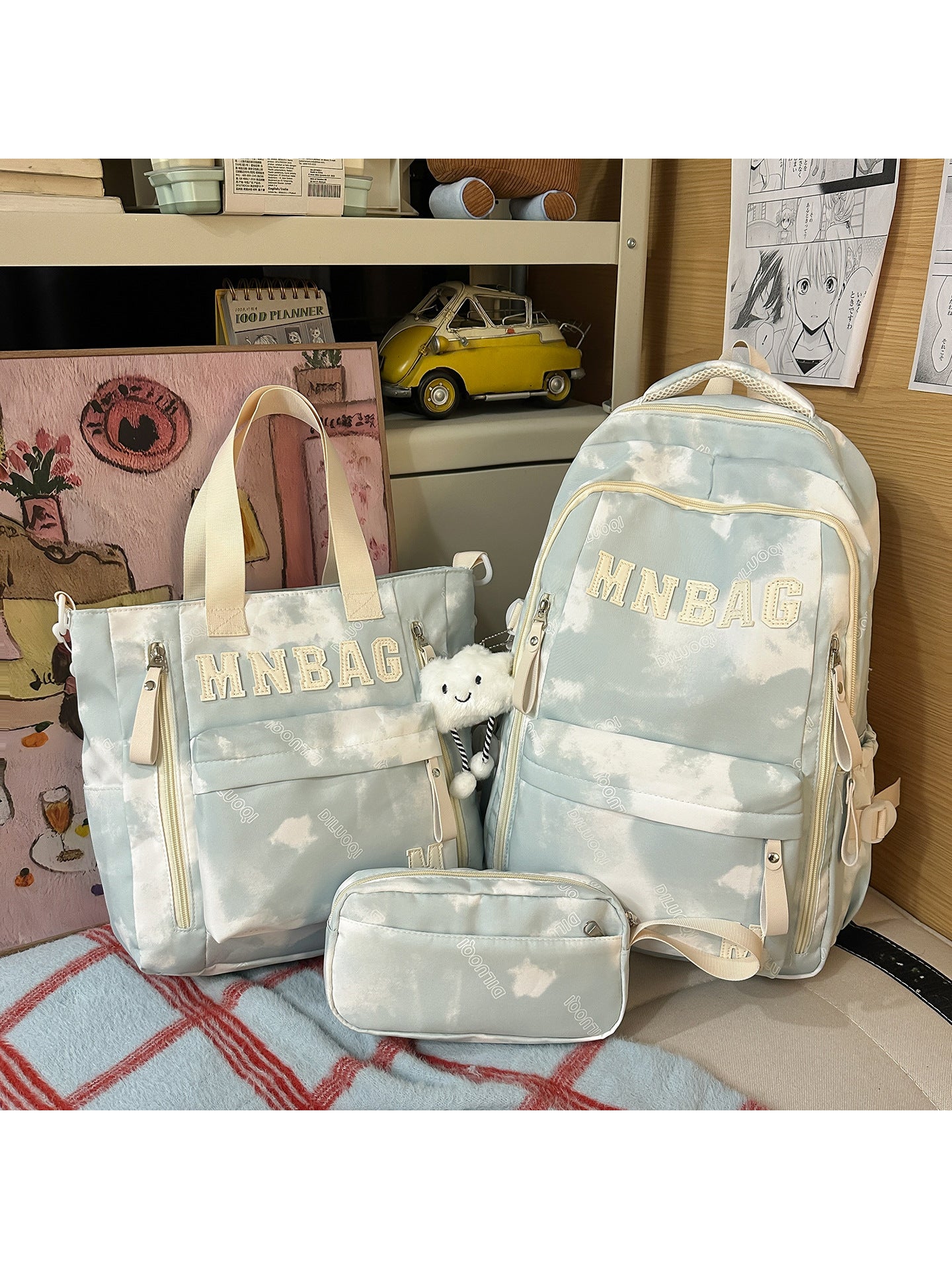Versatile Travel School Backpack Set-https://detail.1688.com/offer/1001520653389.html-Calm Wears-Green-Calm Wears