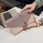Women's clutch with stylish chain accent