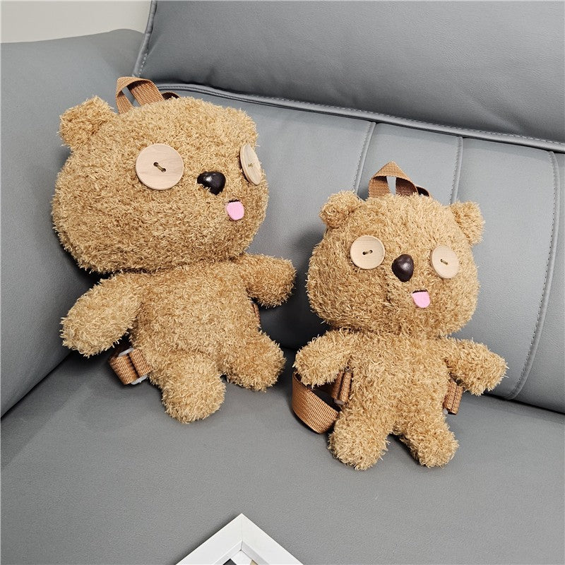 Cute Cuddly Backpack with Bear Motif