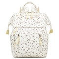 Stylish Heart-Printed Multi-Pocket Backpack
