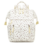 Stylish Heart-Printed Multi-Pocket Backpack