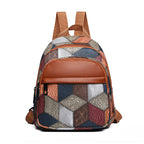 Geometric Patterned Fashion Backpack Calm Wears