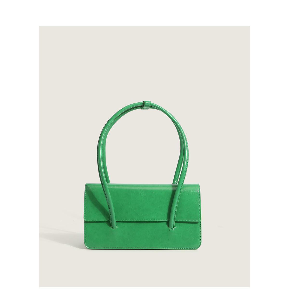 Ladies elegant handbag with minimalist silhouette-https://detail.1688.com/offer/653458139273.html-Calm Wears-Green-nothing-Calm Wears
