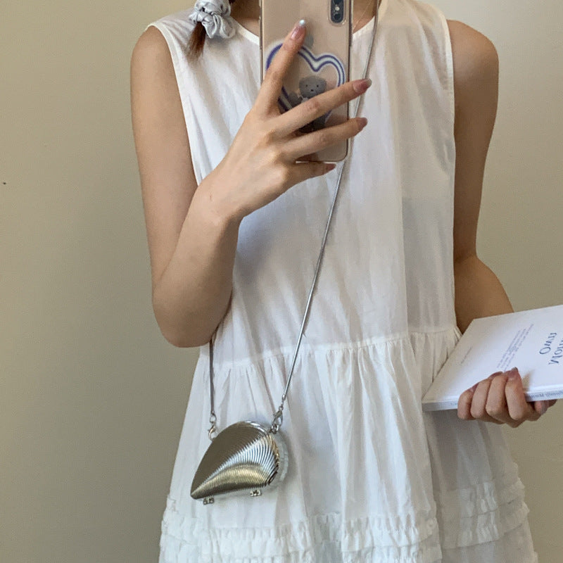 Shell-Shaped Crossbody Bag