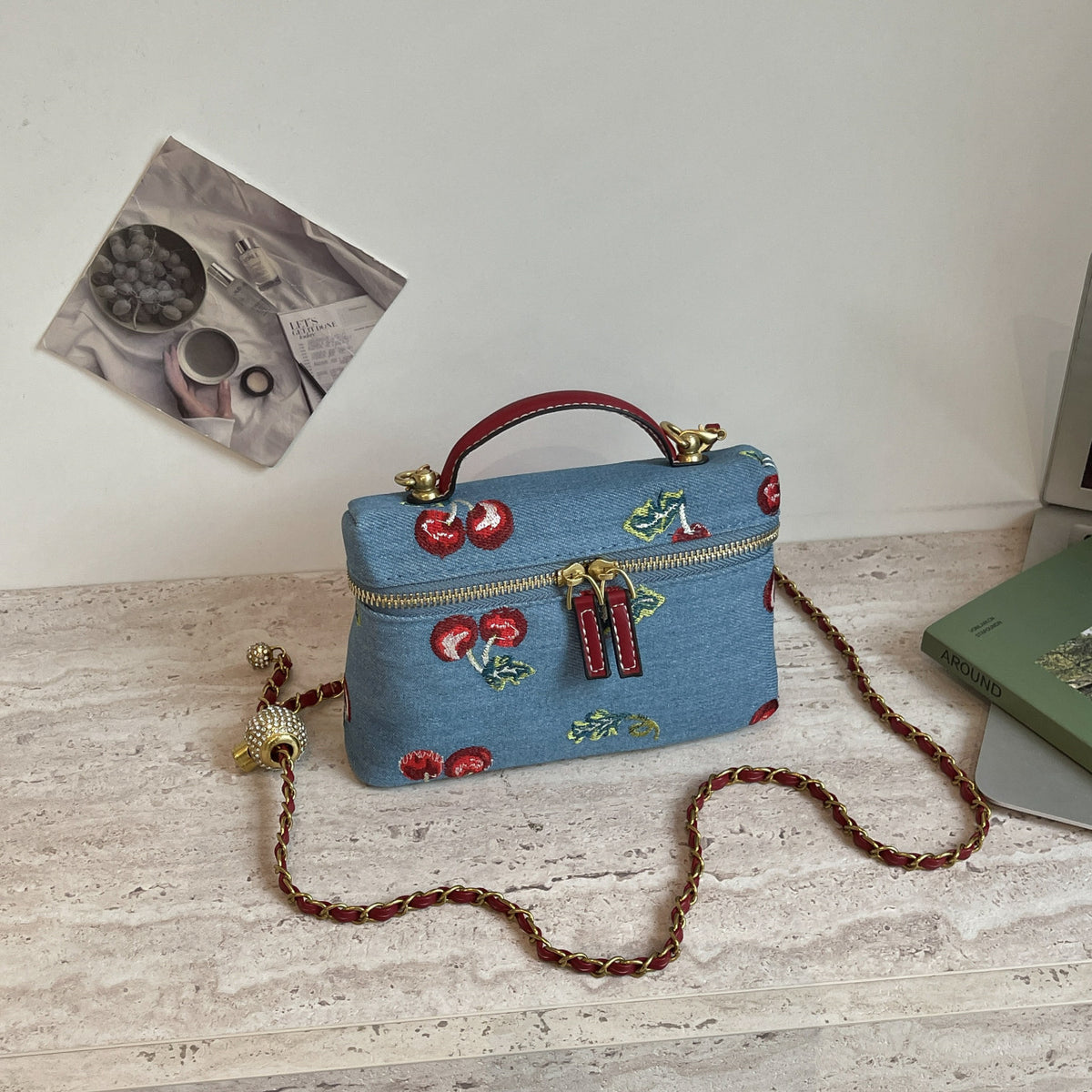 Embroidered Crossbody Bag