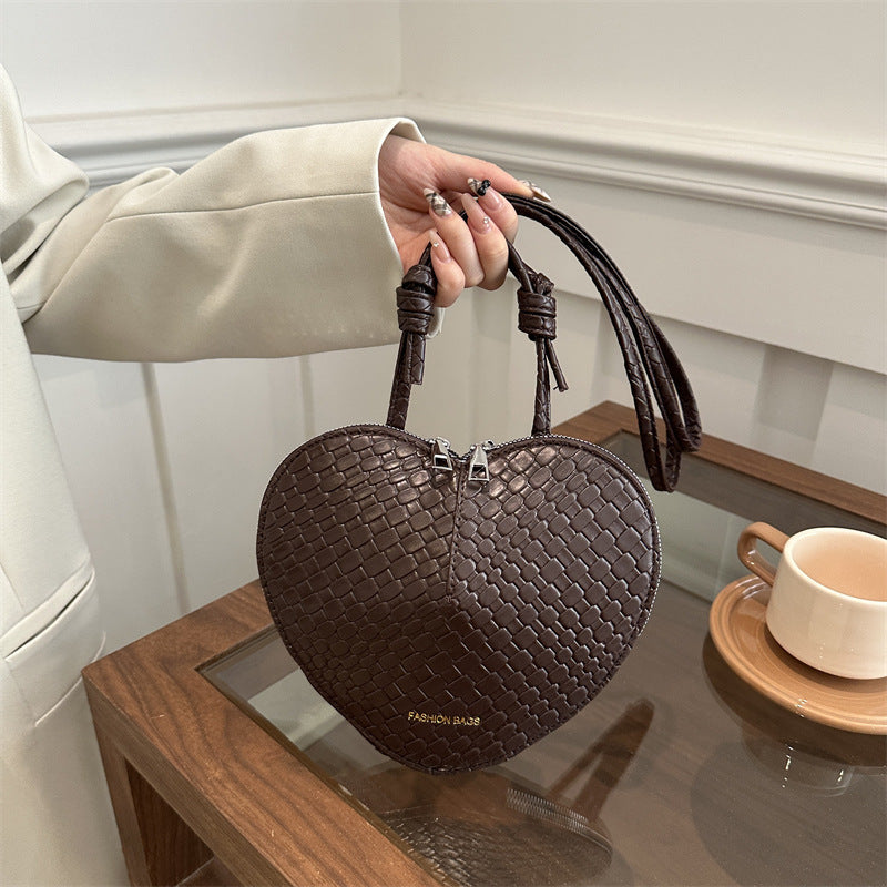 Heart-Shaped Crossbody Handbag