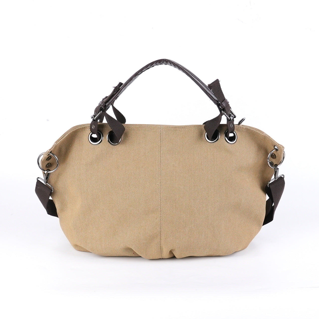 Stylish Multi-Pocket Canvas Handbag