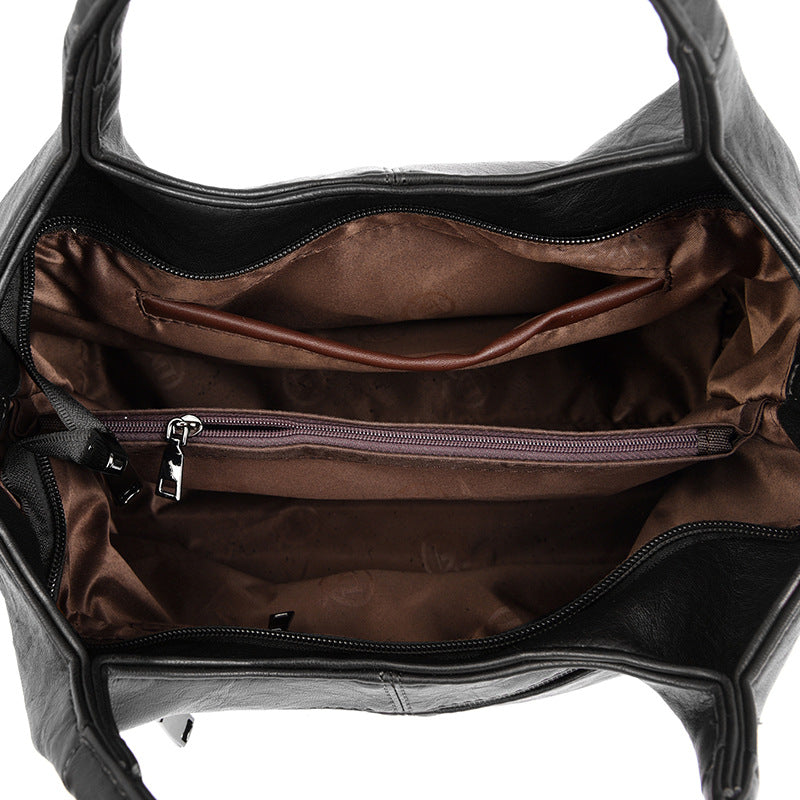 Classic Faux Leather Handbag