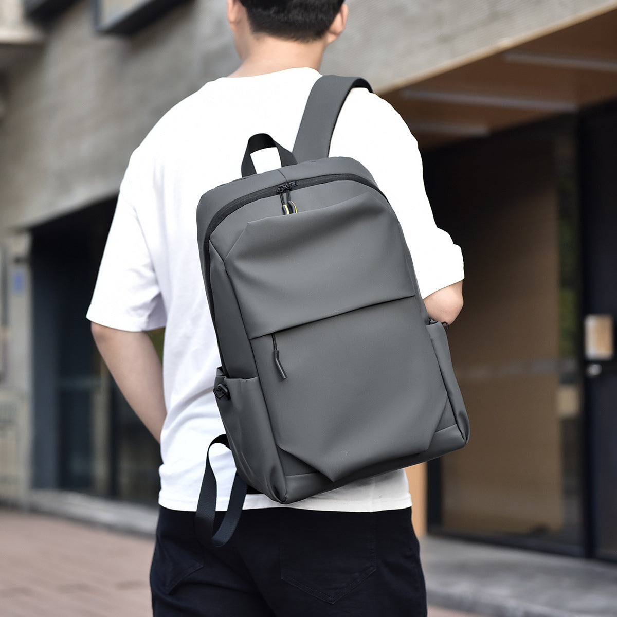 Urban Laptop Backpack with Ergonomic Design and Multiple Compartments