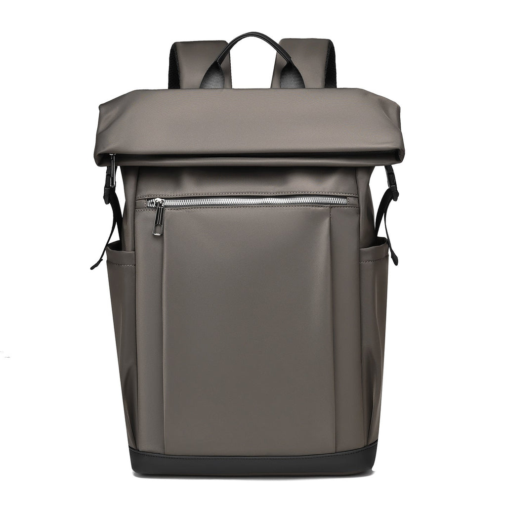 Backpack with Two-Tone Design and Many Compartments