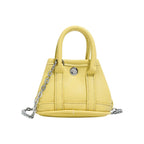 Ladies mini handbag with smooth structure and removable chain strap