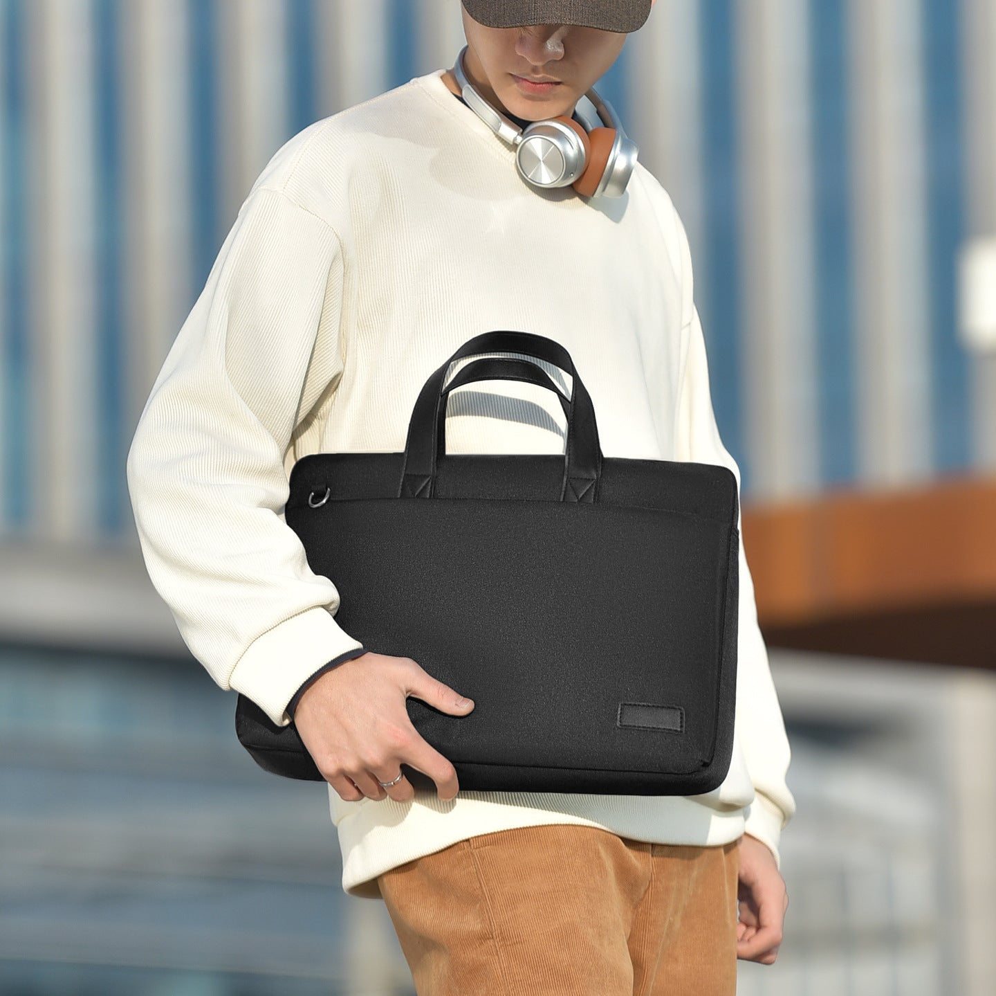 Professional Dual-Compartment Briefcase