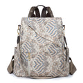 Chic Patterned Travel Backpack