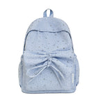 Starry Print Bow-Detail Backpack