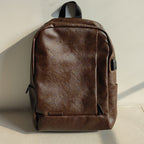 Elegant Leather Laptop Backpack