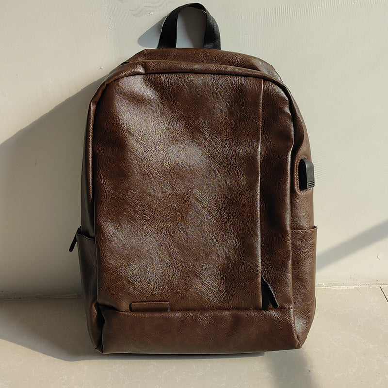 Elegant Leather Laptop Backpack