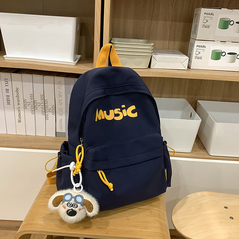 Casual Music-Themed Backpack
