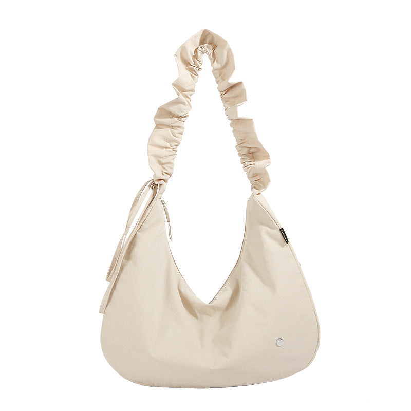 Soft Fabric Slouchy Shoulder Bag