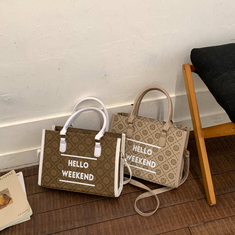 WoStylish Canvas Weekend Tote Bag