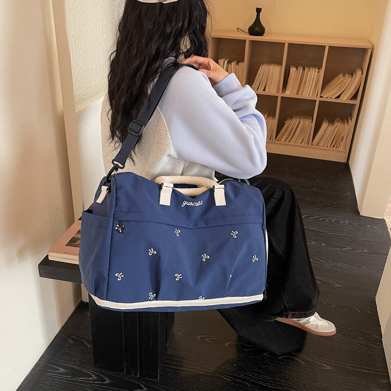 Stylish Embroidered Travel Duffel Bag